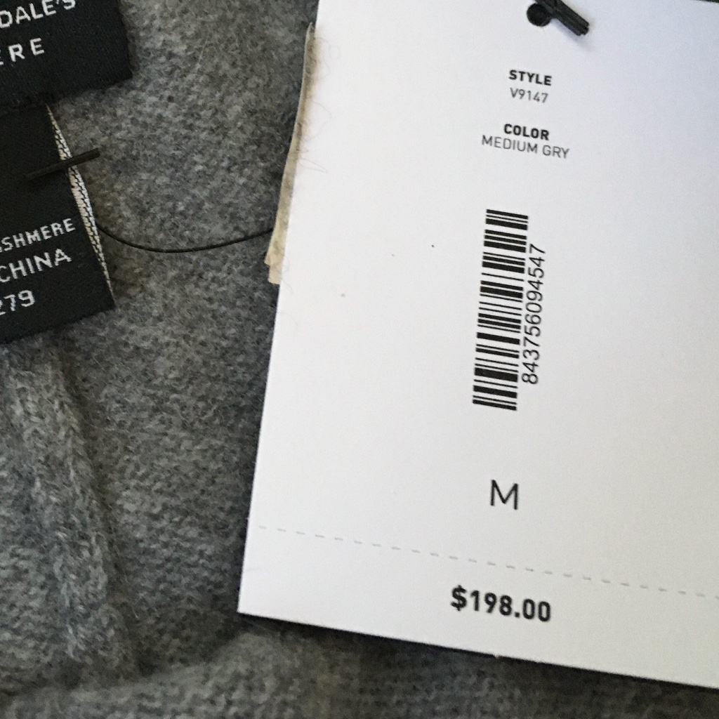 Nwt Bloomingdales 100% Cashmere Lounge Pants Medium Grey — image 6 of 8